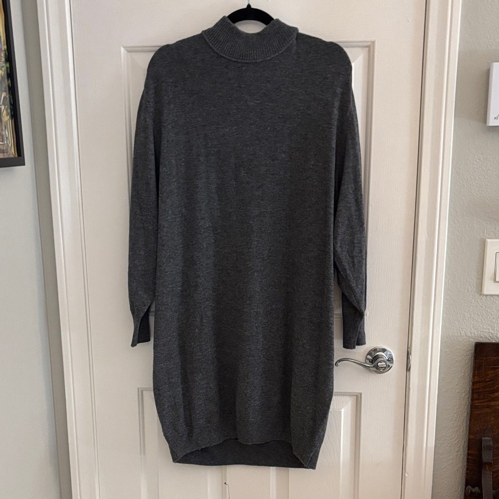 Splendid Charcoal Ribbed Knitted Dress